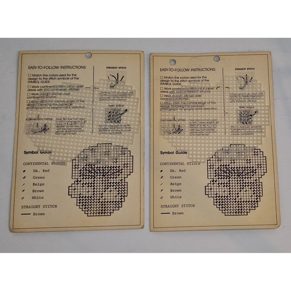 Bucilla Great Shapes Mushrooms Retro Plastic Canvas Pre Cut 1985 Vtg - Picture 3 of 5